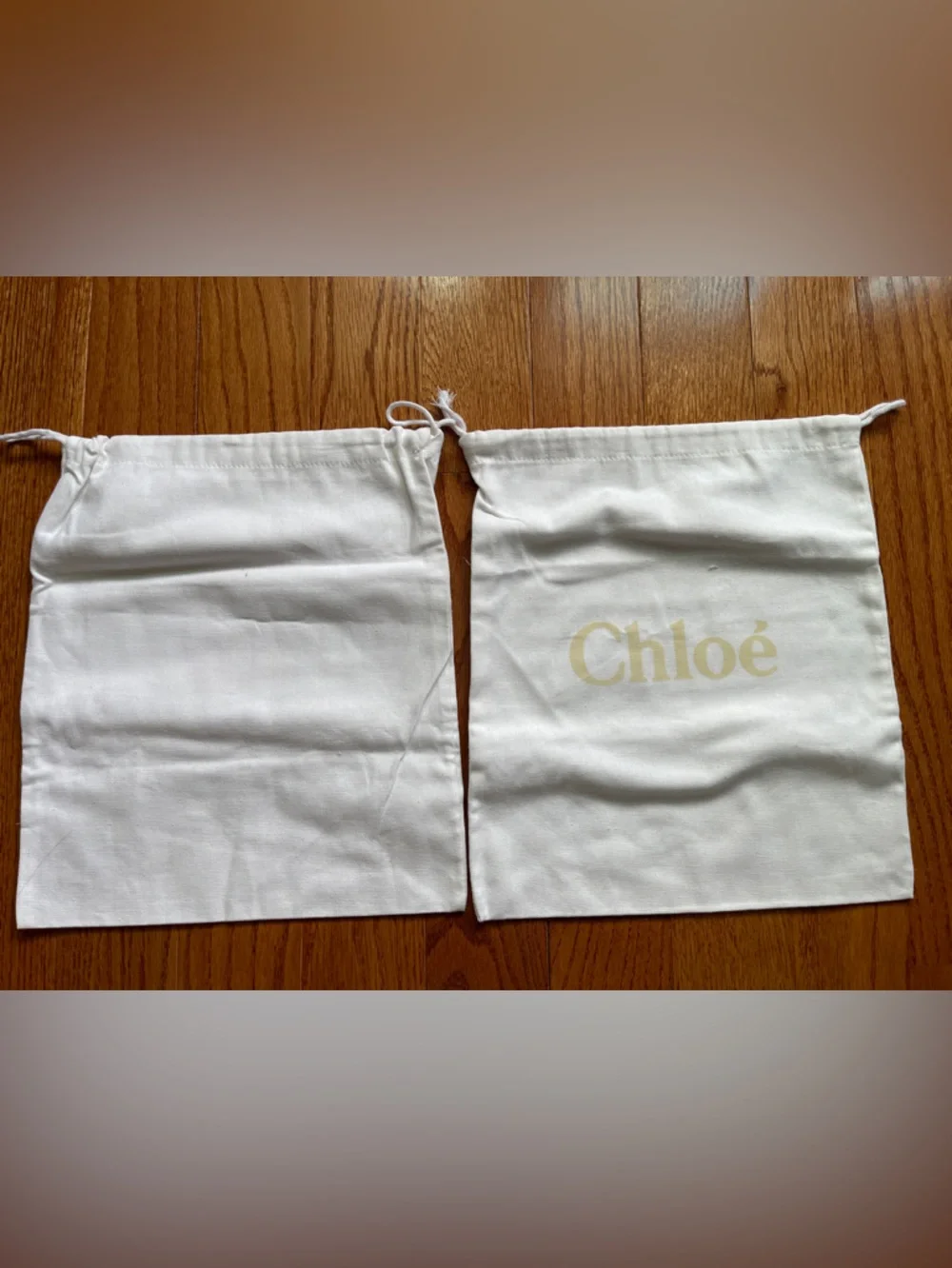Chloe Cream Drawstring Dust Bag Set - Picture 3 of 3